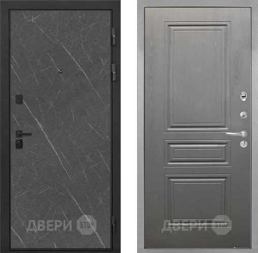 Входная металлическая Дверь Интекрон (INTECRON) Профит Black Гранит Лава Оникс ФЛ-243 Графит вуд дуб в Ивантеевке
