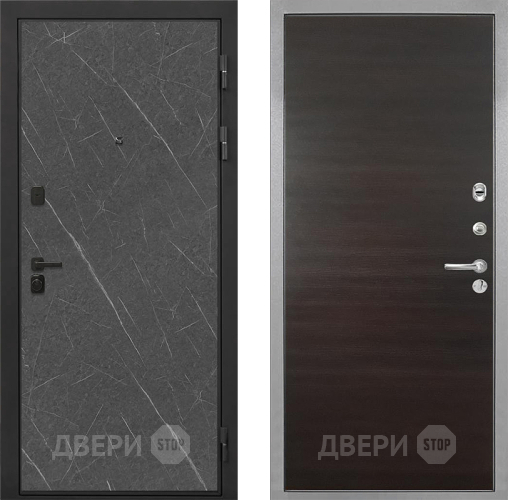 Дверь Интекрон (INTECRON) Профит Black Гранит Лава Оникс Гладкая Эковенге поперечный в Ивантеевке