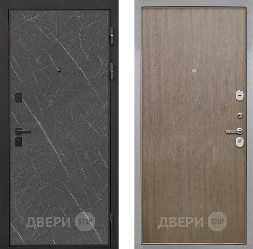 Входная металлическая Дверь Интекрон (INTECRON) Профит Black Гранит Лава Оникс Гладкая шпон Венге коричневый в Ивантеевке