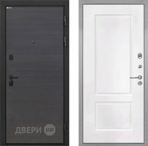 Входная металлическая Дверь Интекрон (INTECRON) Профит Black Эковенге КВ-2 Белый матовый в Ивантеевке
