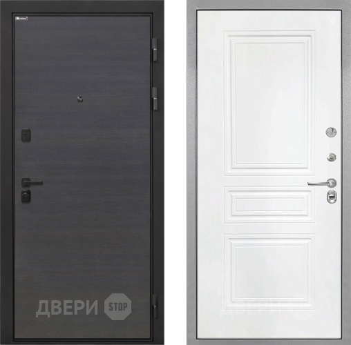 Входная металлическая Дверь Интекрон (INTECRON) Профит Black Эковенге ФЛ-243 Белый матовый в Ивантеевке