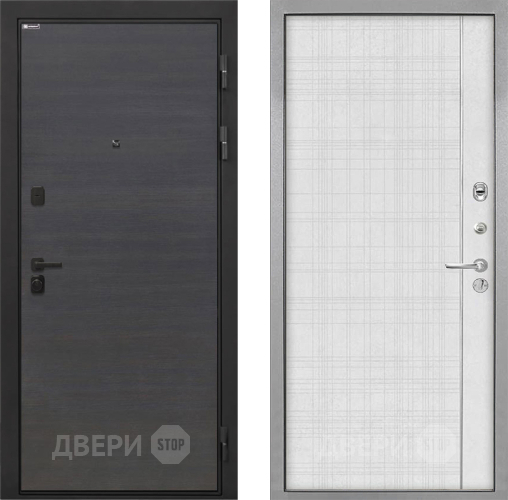 Входная металлическая Дверь Интекрон (INTECRON) Профит Black Эковенге В-07 с молдингом Лофт белый в Ивантеевке