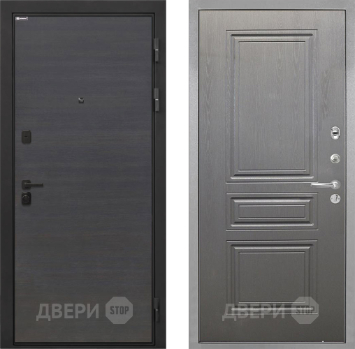Входная металлическая Дверь Интекрон (INTECRON) Профит Black Эковенге ФЛ-243 Графит вуд дуб в Ивантеевке