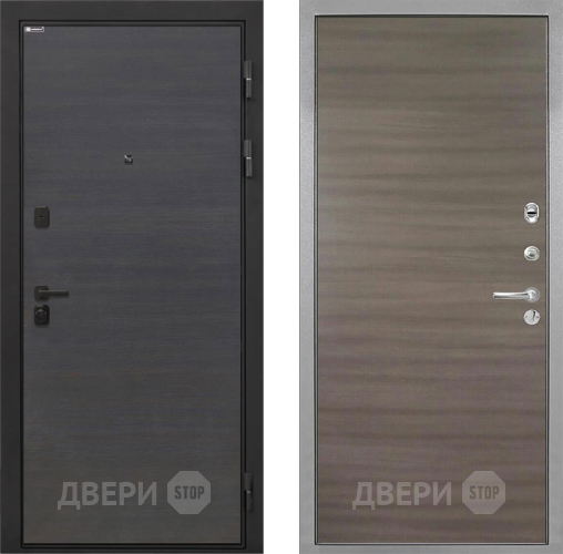 Входная металлическая Дверь Интекрон (INTECRON) Профит Black Эковенге Гладкая Дуб тоскано поперечный в Ивантеевке