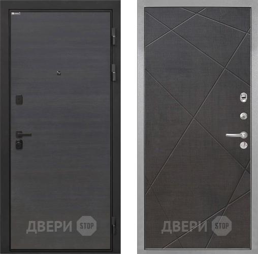 Входная металлическая Дверь Интекрон (INTECRON) Профит Black Эковенге Лучи-М Венге распил кофе в Ивантеевке
