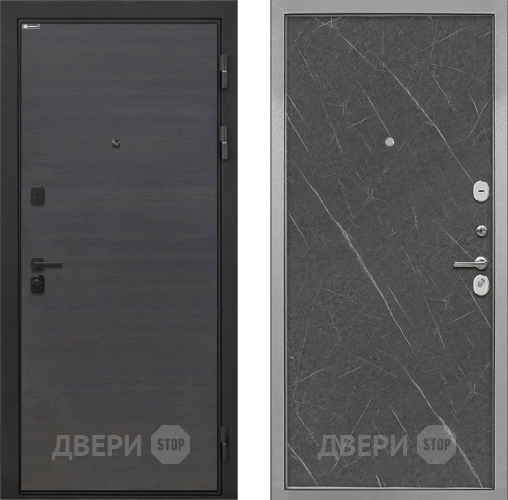 Входная металлическая Дверь Интекрон (INTECRON) Профит Black Эковенге Гладкая Гранит лава оникс в Ивантеевке