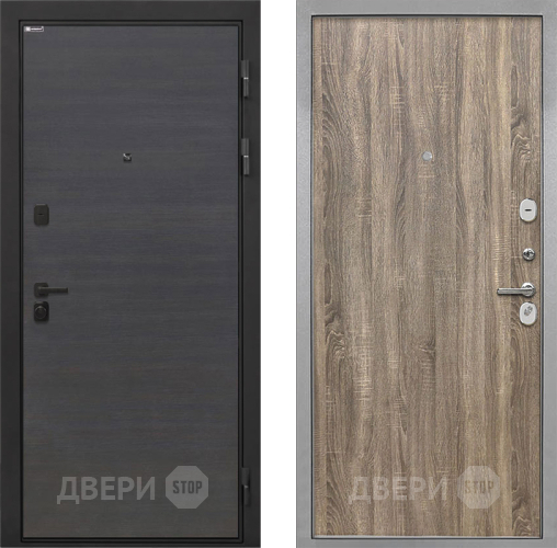 Входная металлическая Дверь Интекрон (INTECRON) Профит Black Эковенге Гладкая Дуб турин в Ивантеевке