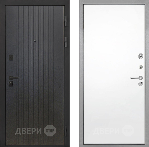 Входная металлическая Дверь Интекрон (INTECRON) Профит Black ФЛ-295 Гладкая Силк Сноу в Ивантеевке