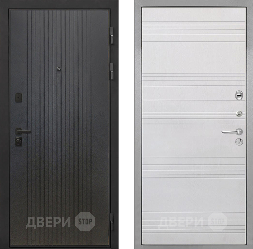 Входная металлическая Дверь Интекрон (INTECRON) Профит Black ФЛ-295 ФЛ-316 Белый ясень в Ивантеевке