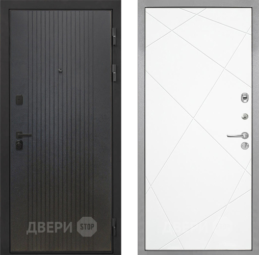 Входная металлическая Дверь Интекрон (INTECRON) Профит Black ФЛ-295 Лучи-М Софт милк в Ивантеевке