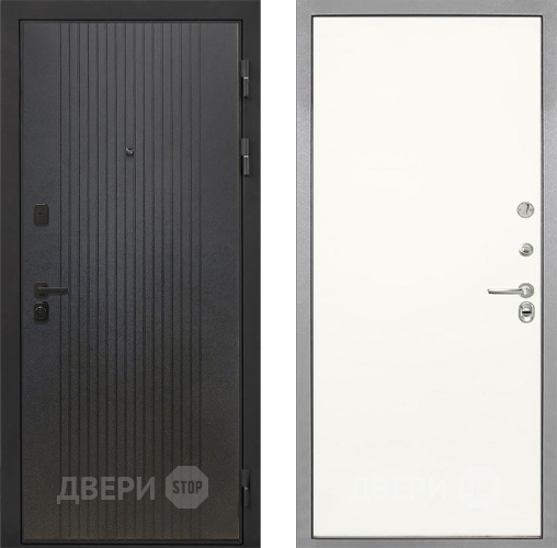 Входная металлическая Дверь Интекрон (INTECRON) Профит Black ФЛ-295 Гладкая Слоновая кость в Ивантеевке