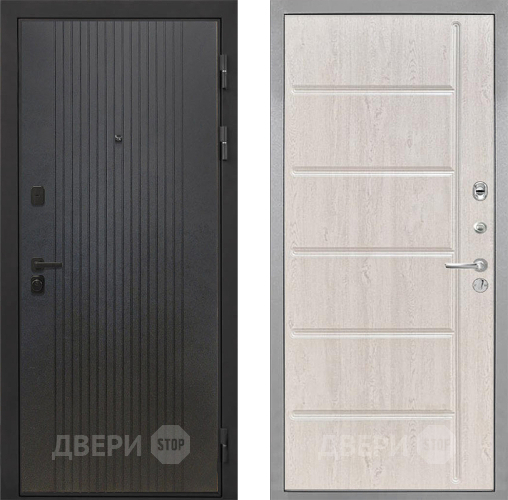 Входная металлическая Дверь Интекрон (INTECRON) Профит Black ФЛ-295 ФЛ-102 Сосна белая в Ивантеевке