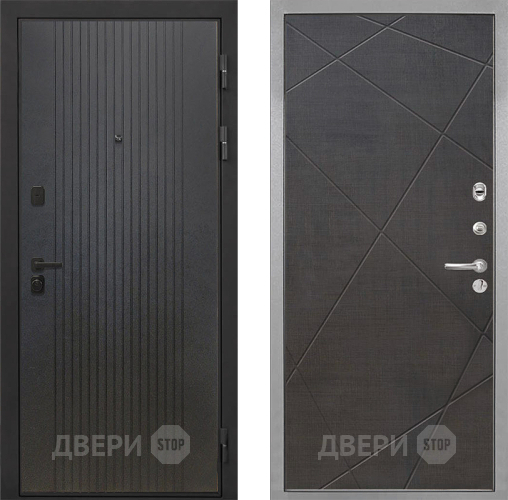 Входная металлическая Дверь Интекрон (INTECRON) Профит Black ФЛ-295 Лучи-М Венге распил кофе в Ивантеевке