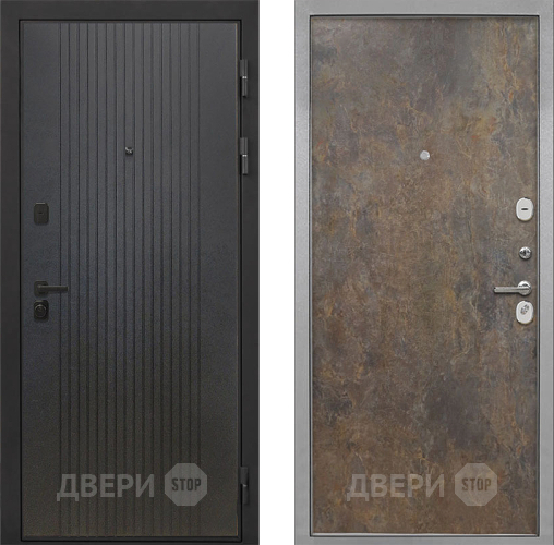 Входная металлическая Дверь Интекрон (INTECRON) Профит Black ФЛ-295 Гладкая Гранж в Ивантеевке