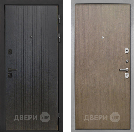 Входная металлическая Дверь Интекрон (INTECRON) Профит Black ФЛ-295 Гладкая шпон Венге коричневый в Ивантеевке