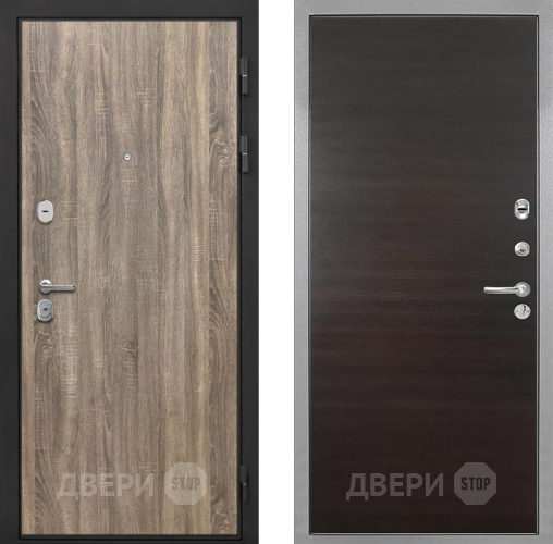 Входная металлическая Дверь Интекрон (INTECRON) Гектор Дуб Турин Гладкая Эковенге поперечный в Ивантеевке