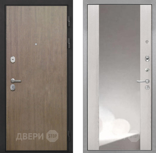 Дверь Интекрон (INTECRON) Гектор Венге Коричневый ФЛЗ-516 Зеркало Сосна белая в Ивантеевке