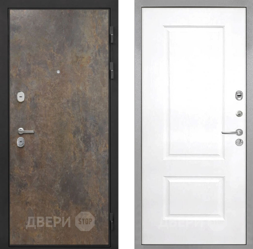 Входная металлическая Дверь Интекрон (INTECRON) Гектор Гранж Альба Роял Вуд белый в Ивантеевке