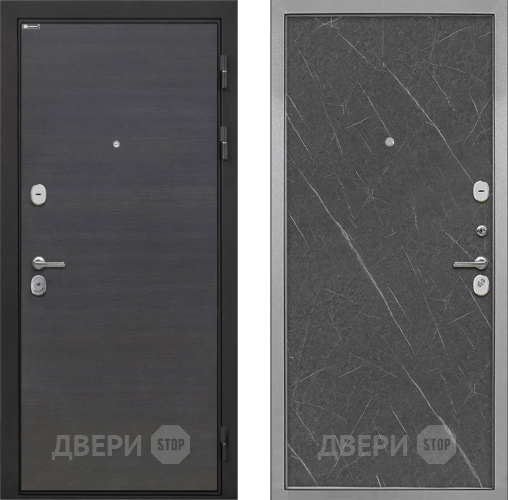 Входная металлическая Дверь Интекрон (INTECRON) Гектор Эковенге Гладкая Гранит лава оникс в Ивантеевке