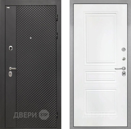 Входная металлическая Дверь Интекрон (INTECRON) Олимпия Black 4К ФЛ-243 Белый матовый в Ивантеевке