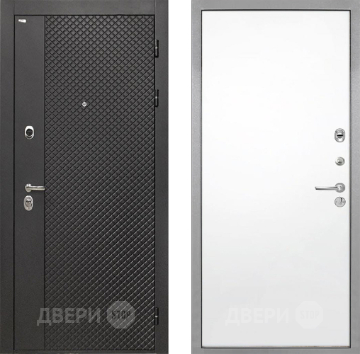 Входная металлическая Дверь Интекрон (INTECRON) Олимпия Black 4К Гладкая Силк Сноу в Ивантеевке