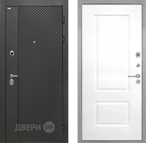 Входная металлическая Дверь Интекрон (INTECRON) Олимпия Black 4К Альба Роял Вуд белый в Ивантеевке
