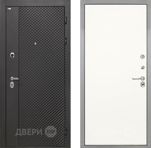 Входная металлическая Дверь Интекрон (INTECRON) Олимпия Black 4К Гладкая Слоновая кость в Ивантеевке