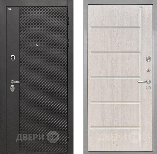 Входная металлическая Дверь Интекрон (INTECRON) Олимпия Black 4К ФЛ-102 Сосна белая в Ивантеевке