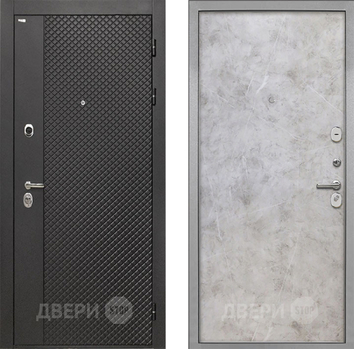 Дверь Интекрон (INTECRON) Олимпия Black 4К Гладкая Мрамор светлый в Ивантеевке