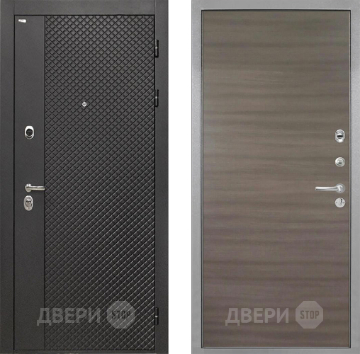 Входная металлическая Дверь Интекрон (INTECRON) Олимпия Black 4К Гладкая Дуб тоскано поперечный в Ивантеевке