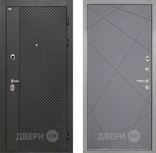 Входная металлическая Дверь Интекрон (INTECRON) Олимпия Black 4К Лучи-М Графит софт в Ивантеевке