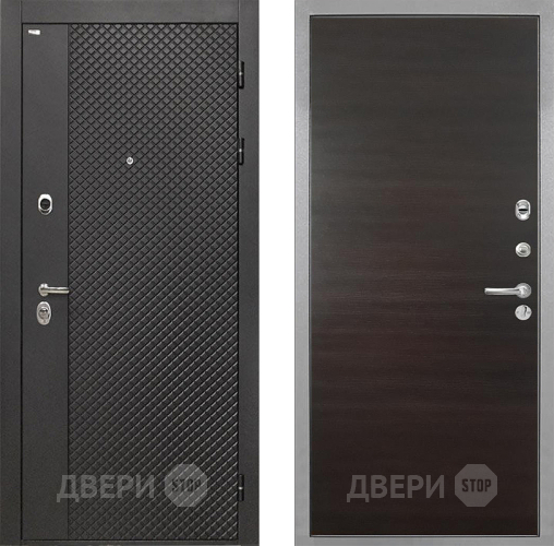 Входная металлическая Дверь Интекрон (INTECRON) Олимпия Black 4К Гладкая Эковенге поперечный в Ивантеевке