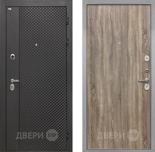 Входная металлическая Дверь Интекрон (INTECRON) Олимпия Black 4К Гладкая Дуб турин в Ивантеевке