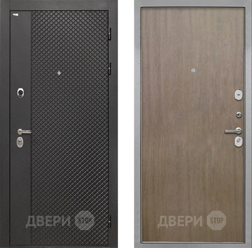 Входная металлическая Дверь Интекрон (INTECRON) Олимпия Black 4К Гладкая шпон Венге коричневый в Ивантеевке