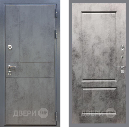 Дверь Рекс (REX) ФЛ-290 FL-117 Бетон темный в Ивантеевке