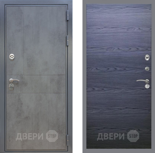 Дверь Рекс (REX) ФЛ-290 GL Дуб тангенальный черный в Ивантеевке