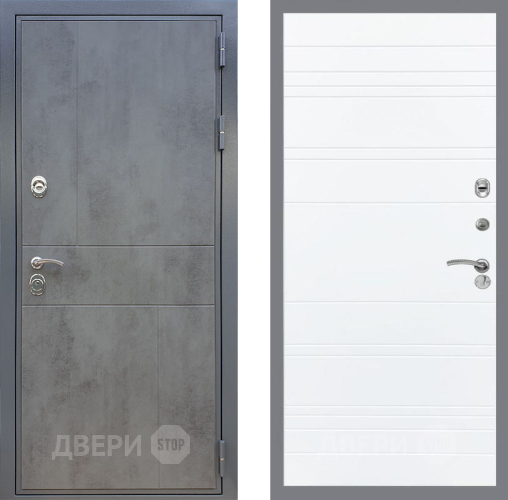 Дверь Рекс (REX) ФЛ-290 Line Силк Сноу в Ивантеевке