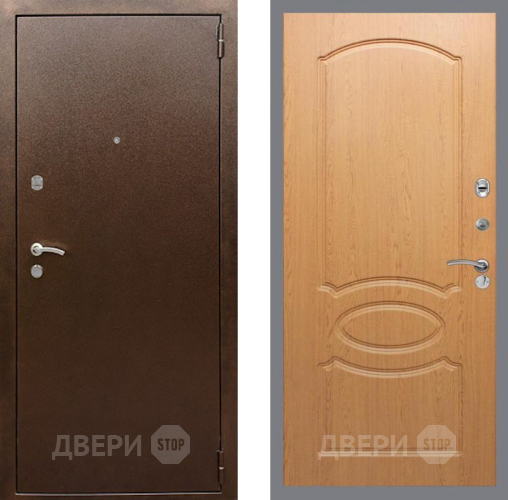 Дверь Рекс (REX) 1А Медный Антик FL-128 Дуб в Ивантеевке