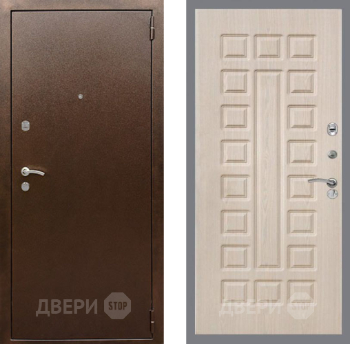 Дверь Рекс (REX) 1А Медный Антик FL-183 Беленый дуб в Ивантеевке