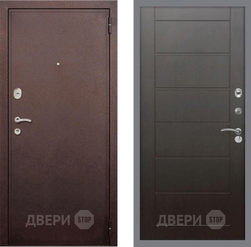 Входная металлическая Дверь Рекс (REX) 2 Медный Антик Сити Венге в Ивантеевке