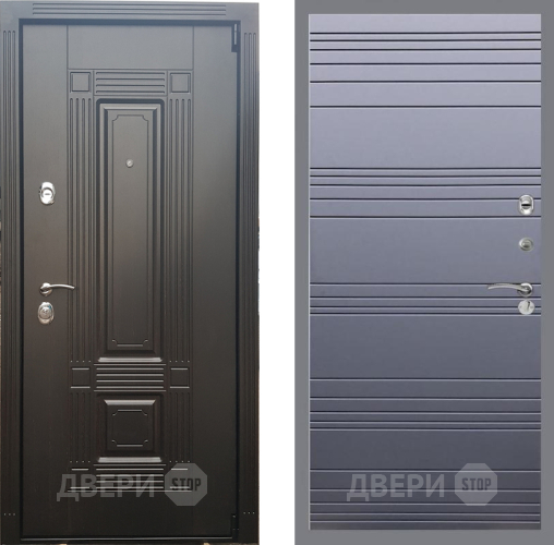 Входная металлическая Дверь Рекс (REX) 9 Line Силк титан в Ивантеевке