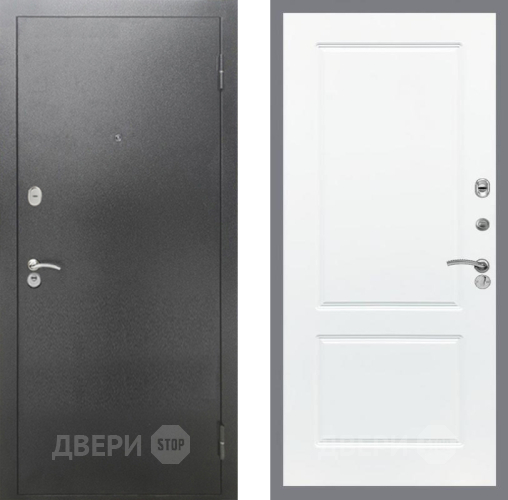 Дверь Рекс (REX) 2А Серебро Антик FL-117 Силк Сноу в Ивантеевке
