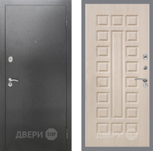 Дверь Рекс (REX) 2А Серебро Антик FL-183 Беленый дуб в Ивантеевке