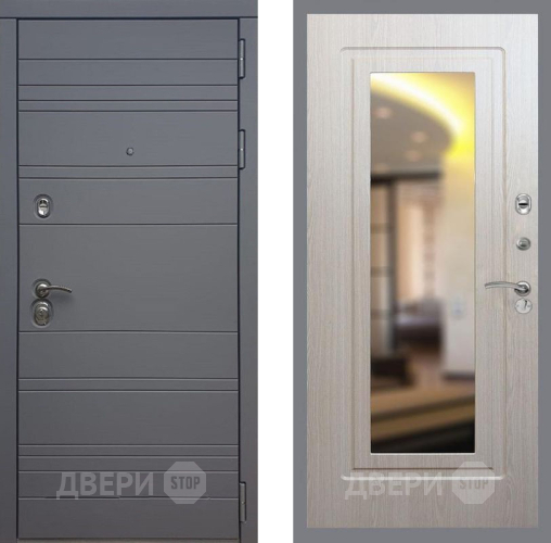 Дверь Рекс (REX) 14 силк титан FLZ-120 Беленый дуб в Ивантеевке