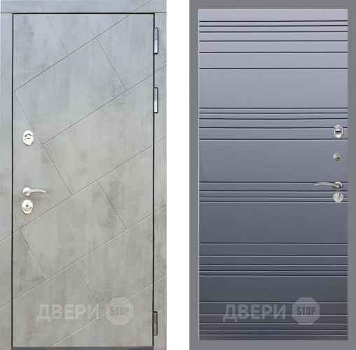 Входная металлическая Дверь Рекс (REX) 22 Line Силк титан в Ивантеевке