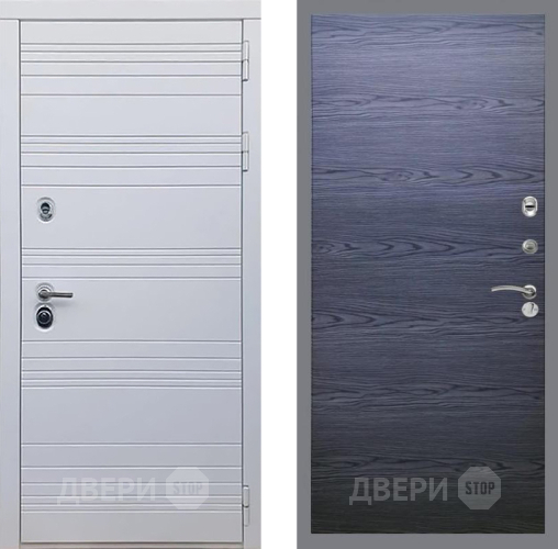 Входная металлическая Дверь Рекс (REX) 14 Силк Сноу GL Дуб тангенальный черный в Ивантеевке