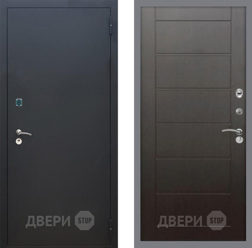 Входная металлическая Дверь Рекс (REX) 1A Черный Муар Сити Венге в Ивантеевке