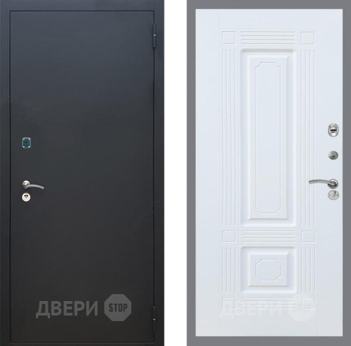 Входная металлическая Дверь Рекс (REX) 1A Черный Муар FL-2 Силк Сноу в Ивантеевке