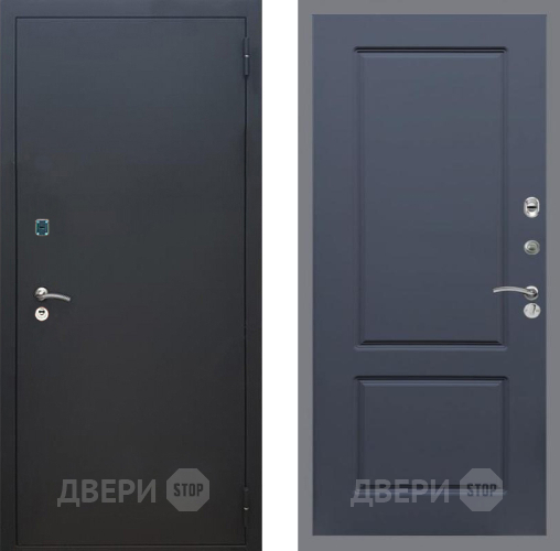 Дверь Рекс (REX) 1A Черный Муар FL-117 Силк титан в Ивантеевке