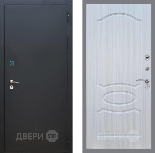 Дверь Рекс (REX) 1A Черный Муар FL-128 Сандал белый в Ивантеевке